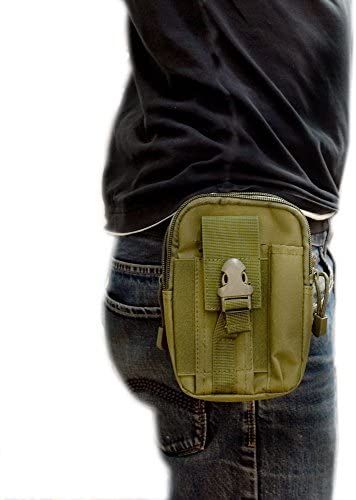 Sac Tactique Ceinture, Sacoche Ceinture Molle  Sac Multifonctionnel  -Vert